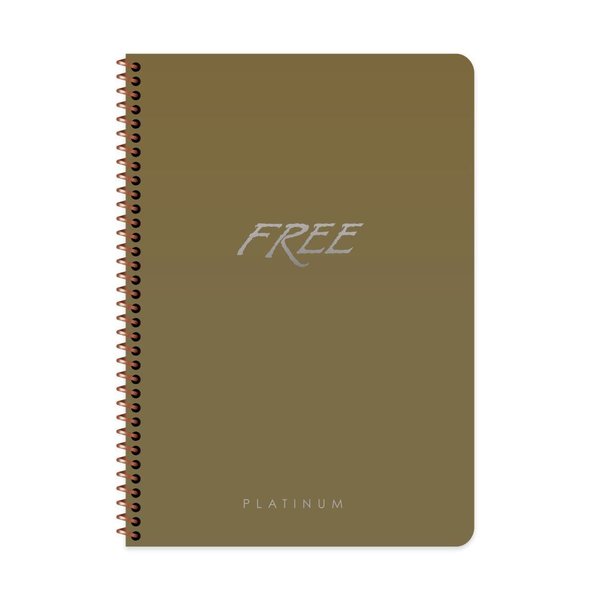 Keskin A4 80 Yaprak Çizgili PP Kapak Free Platinum Defter -Bordo