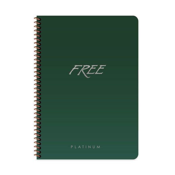 Keskin A4 80 Yaprak Çizgili PP Kapak Free Platinum Defter -Bordo