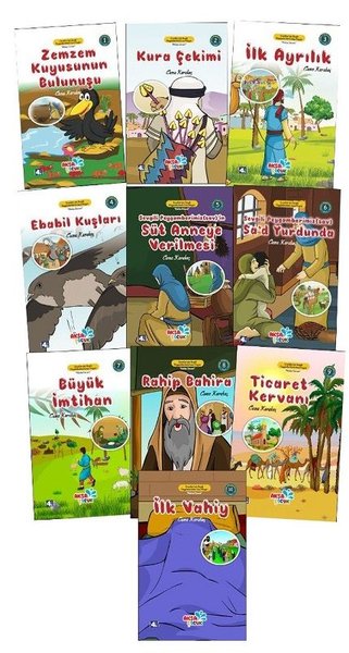 Çocuklar İçin Hikayelerle (sav) Peygamber Hayatı Mekke Dönemi Seti - 10 Kitap Takım