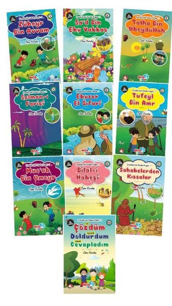 Çocuklar İçin Hikayelerle Sahabe Hayatı 1 Seti - 10 Kitap Takım