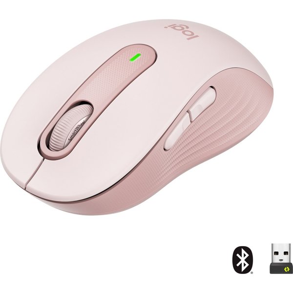 Logitech Signature M650 Küçük ve Orta Boy Sağ El Için Sessiz Kablosuz Mouse - Pembe