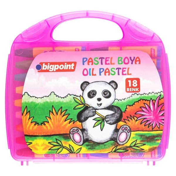 Bigpoint 741-18P Pastel Boya 18 Renk - Pembe Çantalı