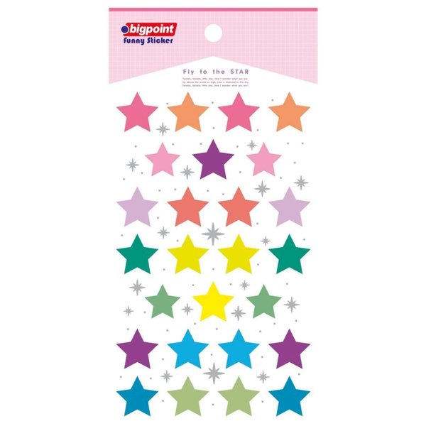 Bigpoint 851-47 Sticker Uçan Yıldızlar