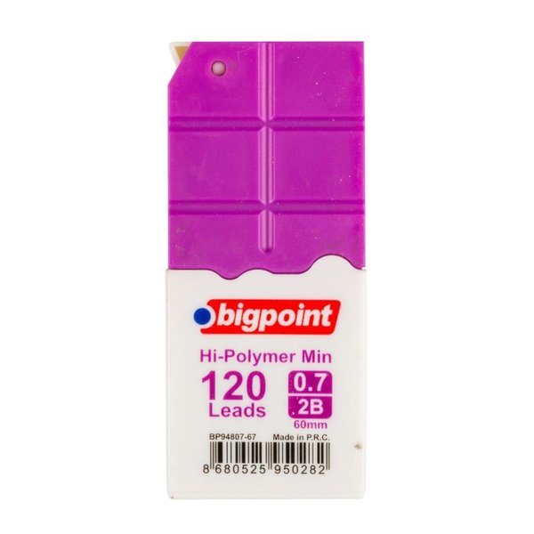 Bigpoint 948-0767 Kalem Ucu 0.7mm 2B 120'li Tüp Mor