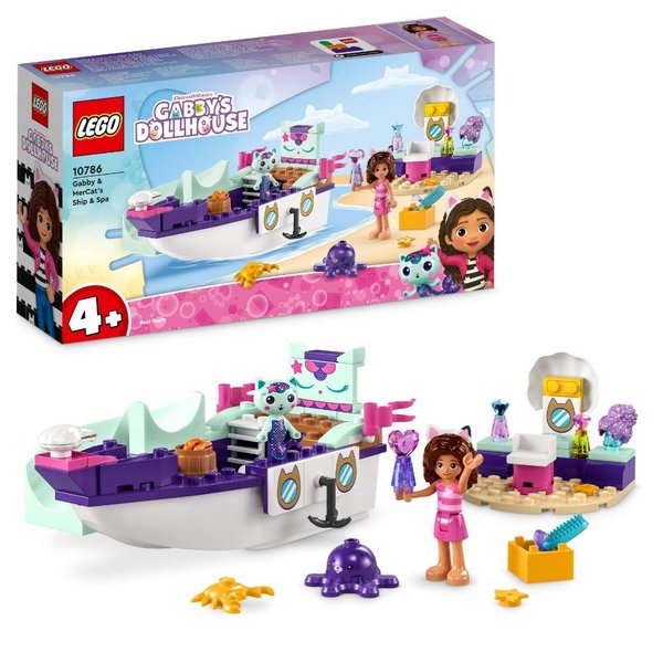 LEGO Gabby Dollhouse- Gabby ve Süslü Kedinin Gemisi ve Spa 10786