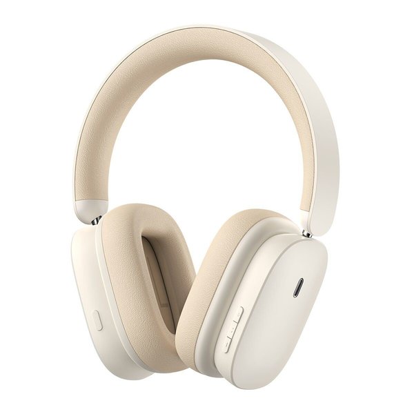 Baseus Bowie H1 Noise-Cancelling Wireless Headphones Creamy White