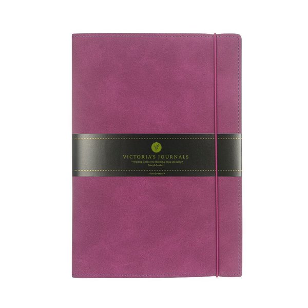 Victoria'S Journals 5515 Bufallo İkili Defter  64 Sayfa 32 Çizgili+32 Sayfa Noktalı 14X20 Cm Bordo