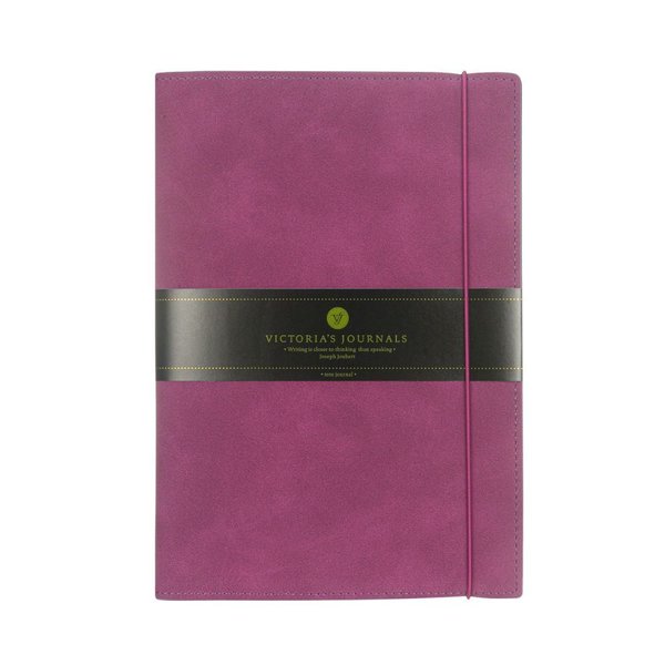 Victoria'S Journals 5519 Bufallo İkili Defter  64 Sayfa 32 Çizgili+32 Sayfa Noktalı  9X14 Cm Bordo