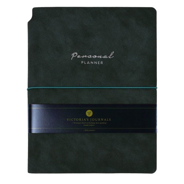 Victoria'S Journals 7289  Kuka Defter A5 80 Gr 96 Yaprak Noktalı Yeşil