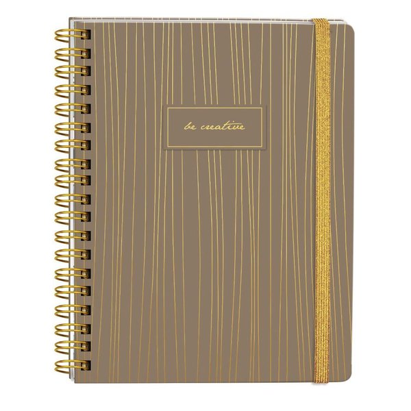 Victoria'S Journals 123-0080  Sert Kapaki Spiralli Defter 17X24 Cm 90 Gr. 96 Yaprak Kareli