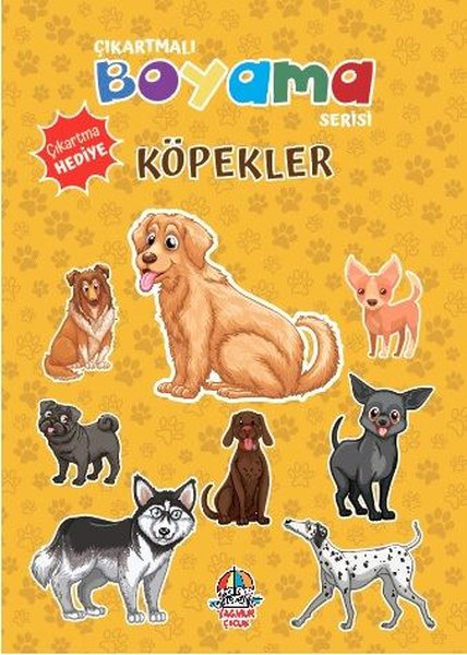 Köpekler - Çıkartmalı Boyama Serisi