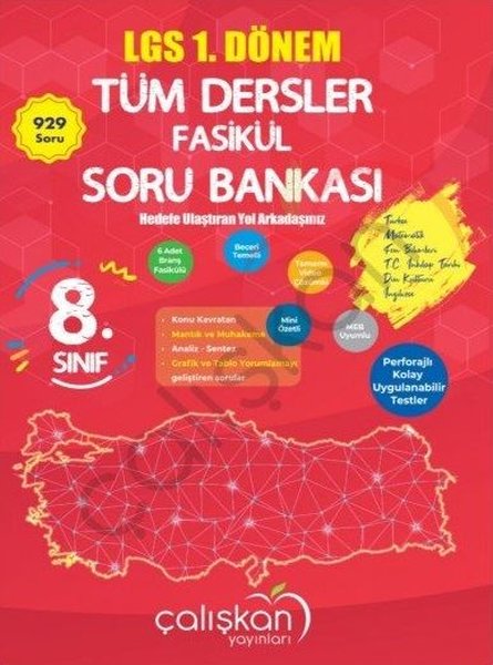 8. Sınıf LGS 1.Dönem Tüm Dersler Soru Bankası