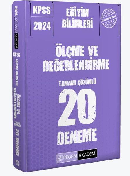 2024 KPSS Eğitim Bilimleri Ölçme ve Değerlendirme 20 Deneme