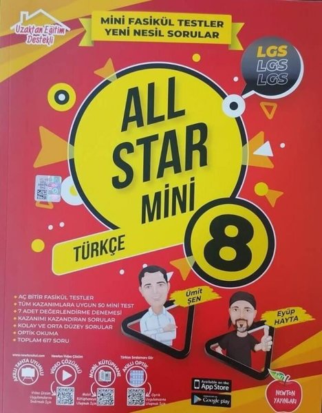 8. Sınıf Mini Türkçe All Star Yeni Nesil Sorular