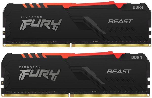 KINGSTON Fury Beast RGB 16GB DDR4 3600Mhz (kit of 2) KF436C17BBAK2/16