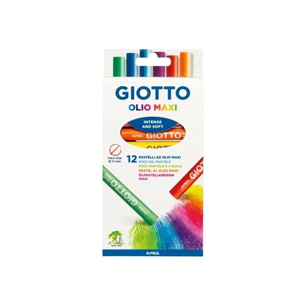 GIOTTO Yağlı Pastel F293400 12'li,