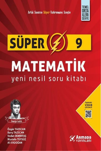 Süper 9.Sınıf Matematik Yeni Nesil Soru Kitabı - Tamamı Video Çözümlü