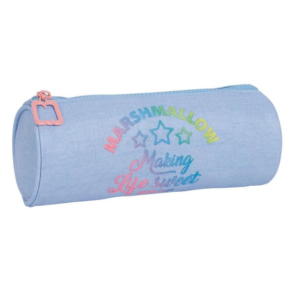 ROUND PENCIL CASE SWEET VINTAGE BLUE