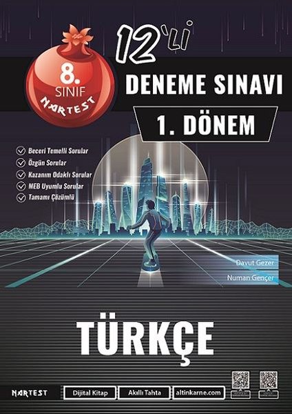 8. Sınıf 1. Dönem Mod 12'li Türkçe Deneme Sınavı