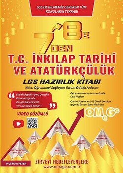 7'den 8'e LGS T.C. İnkılap Tarihi Ve Atatürkçülük Tarihi Hazırlık Kitabı