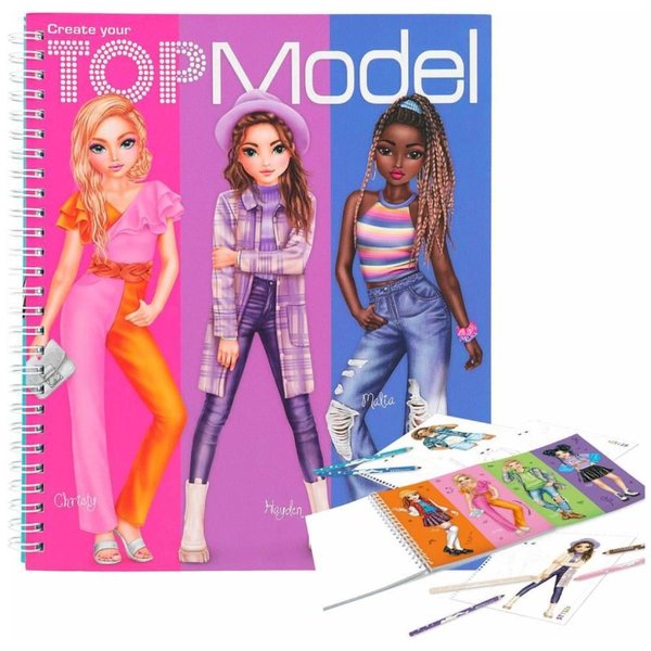 Topmodel Create Your Colouring Book