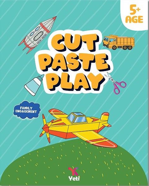 Cut Paste Play - Family Engagement - İngilizce Kes Yapıştır Oyna Kitabı 2 - 5+ Age