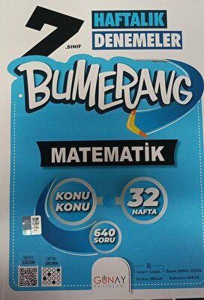 7.Sınıf Bumerang 32 Haftalık Matematik Denemeleri