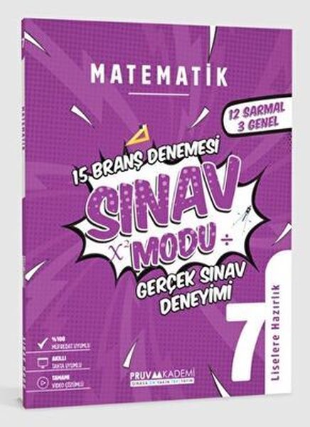 7. Sınıf Matematik Sınav Modu 15 Deneme