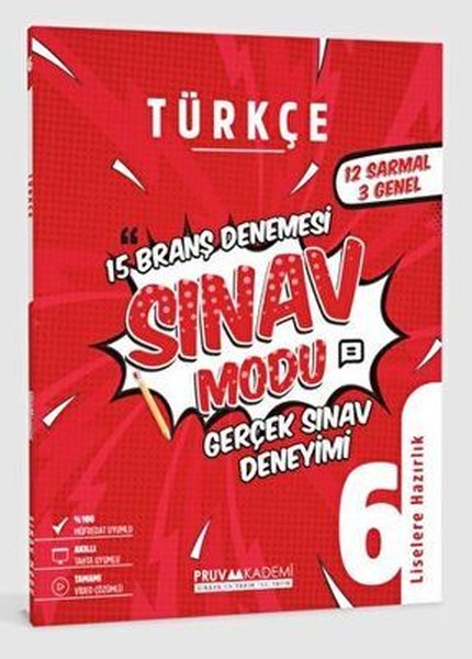 6. Sınıf Türkçe Sınav Modu 15 Deneme