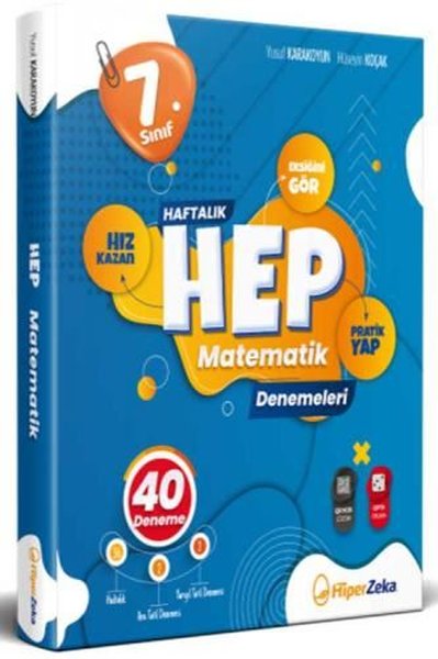 7. Sınıf Haftalık HEP Matematik 40 Deneme