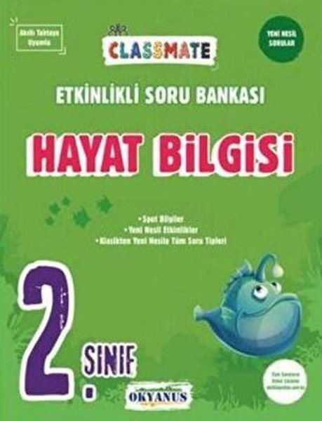 2. Sınıf Classmate Hayat Bilgisi Etkinlikli Soru Bankası