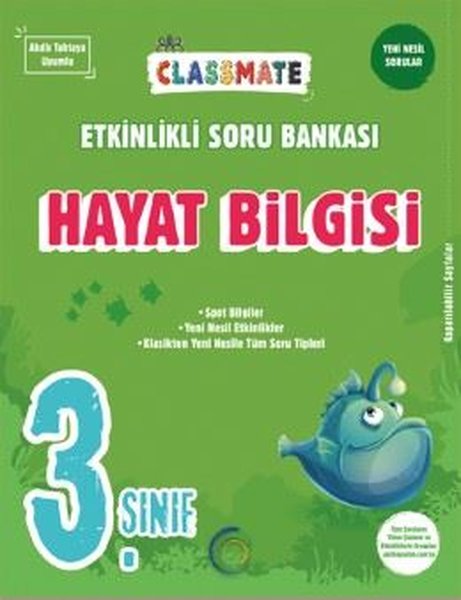 3. Sınıf Classmate Hayat Bilgisi Etkinlikli Soru Bankası