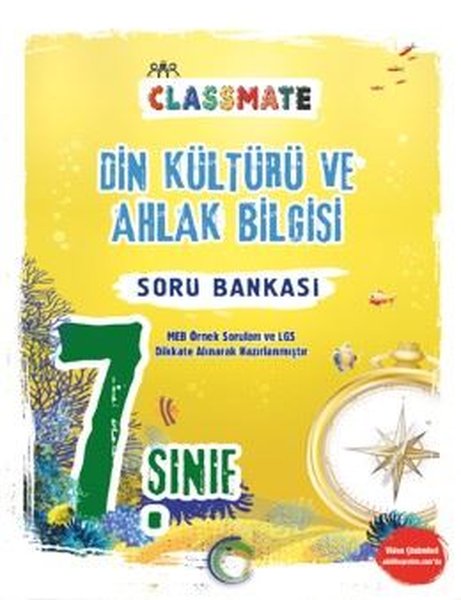 7. Sınıf Classmate Din Kültürü Ve Ahlak Bilgisi Soru Bankası