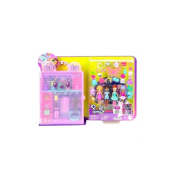 Polly Pocket ve Arkadaşları Renkli Moda Gardırobu Oyun Seti HKW11