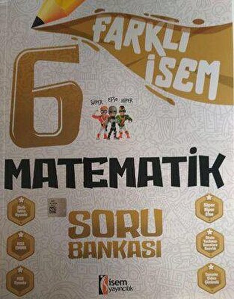 2024 6.Sınıf Matematik Farklı İsem Soru Bankası