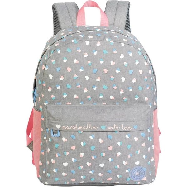 Marshmallow BACKPACK WITH LOVE HEARTS 64594
