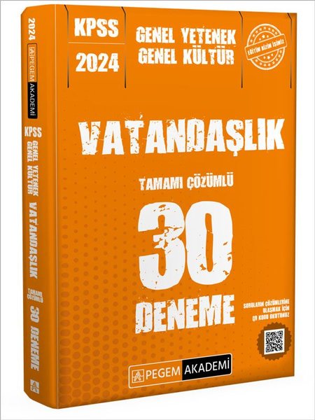 KPSS Genel Kültür Genel Yetenek Vatandaşlık 30 Deneme