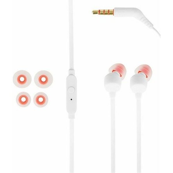 JBL T160 Beyaz Kablolu Mikrofonlu Kulak İçi Kulaklık