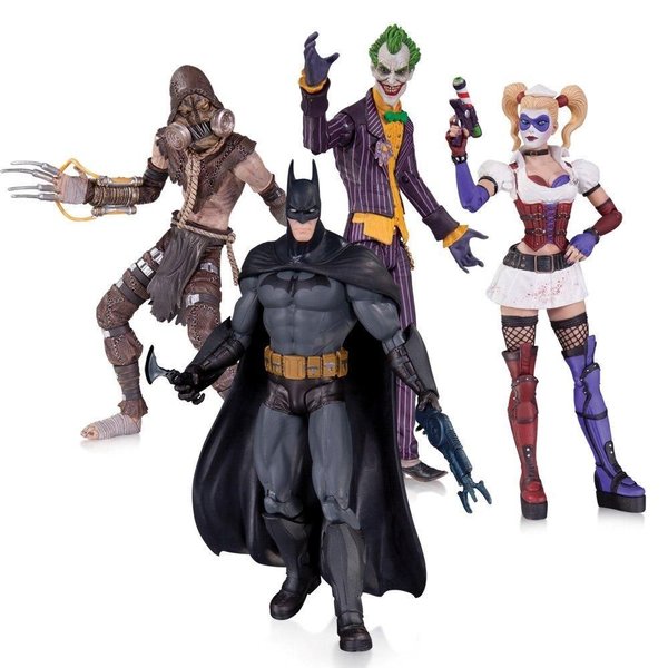 Dc Collectibles Batman Arkham Asylum 4 Pack Action Figure Set