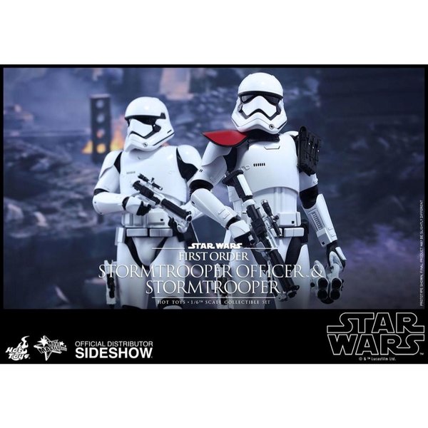Hot Toys First Order Officer and Stormtrooper Sixth Scale Figure Set