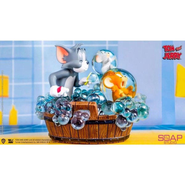 Soap Studio Tom And Jerry / Bath Time Statue