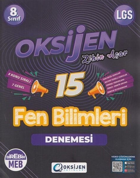 8. Sınıf Fen Bilimleri 15'li Deneme