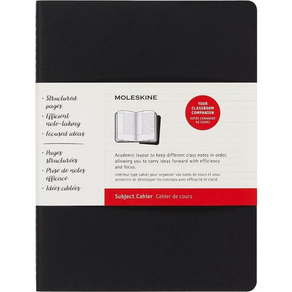 Moleskine Cahıer Jnls Subject Xl Blk Crb.Red