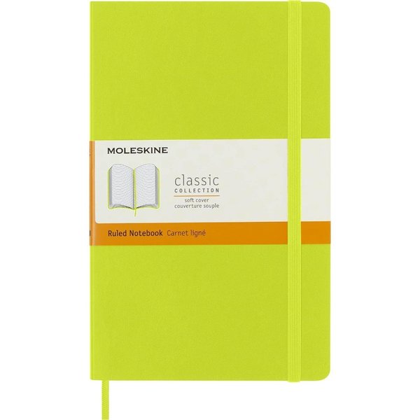 Moleskine Notebook Lg Rul Soft Lemon Green