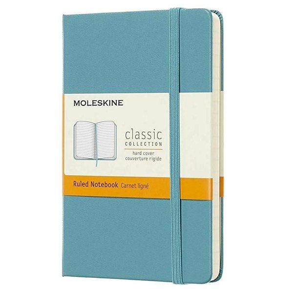 Moleskine Notebook Pk Rul Hard Reef Blue