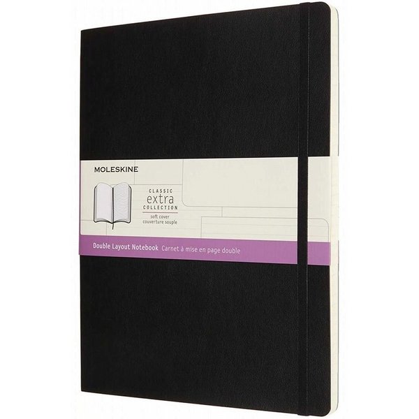 Moleskine Notebook Xl Rul-Pla Black Soft