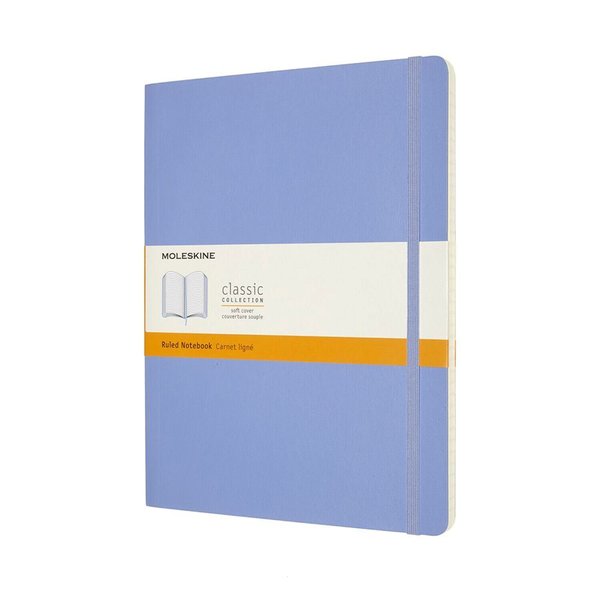 Moleskine Notebook Xl Rul Soft Hydrangea Blue