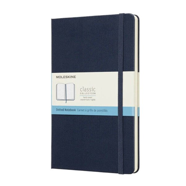 Moleskine Notebook Lg Dot Hard Sap.Blue