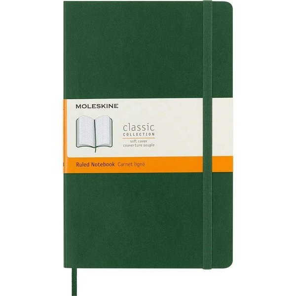 Moleskine Notebook Lg Rul Myrtle Green Soft