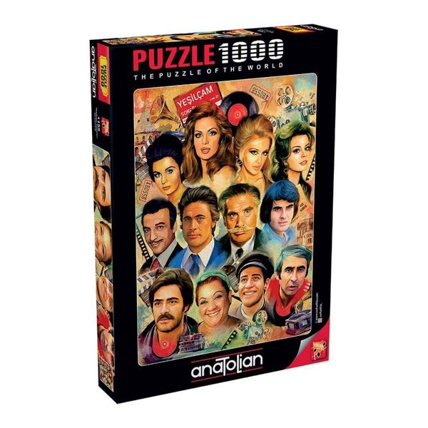 Anatolian Yeşilçam Yıldızları 1000 Parça Puzzle